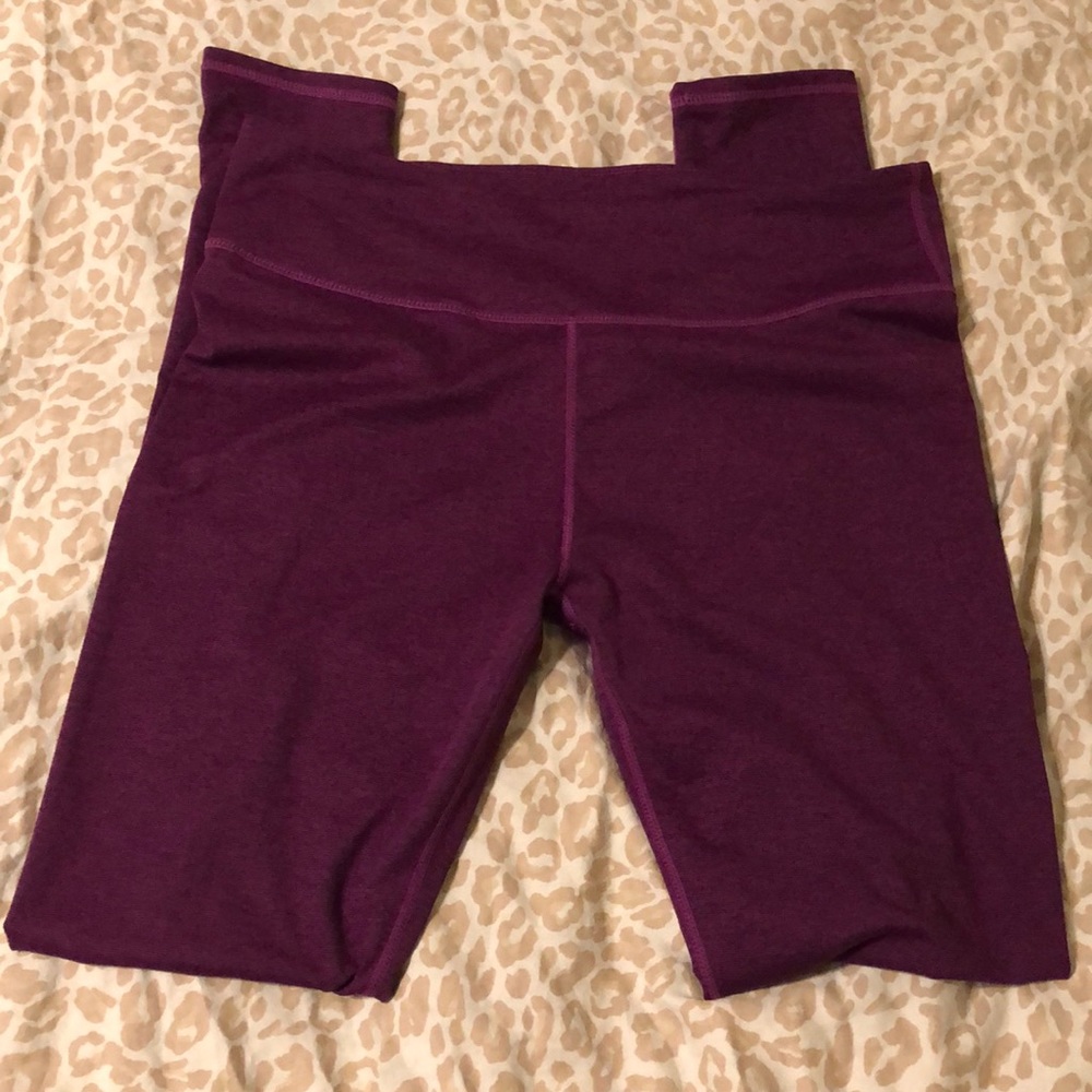 Fabletics purple compression pants medium